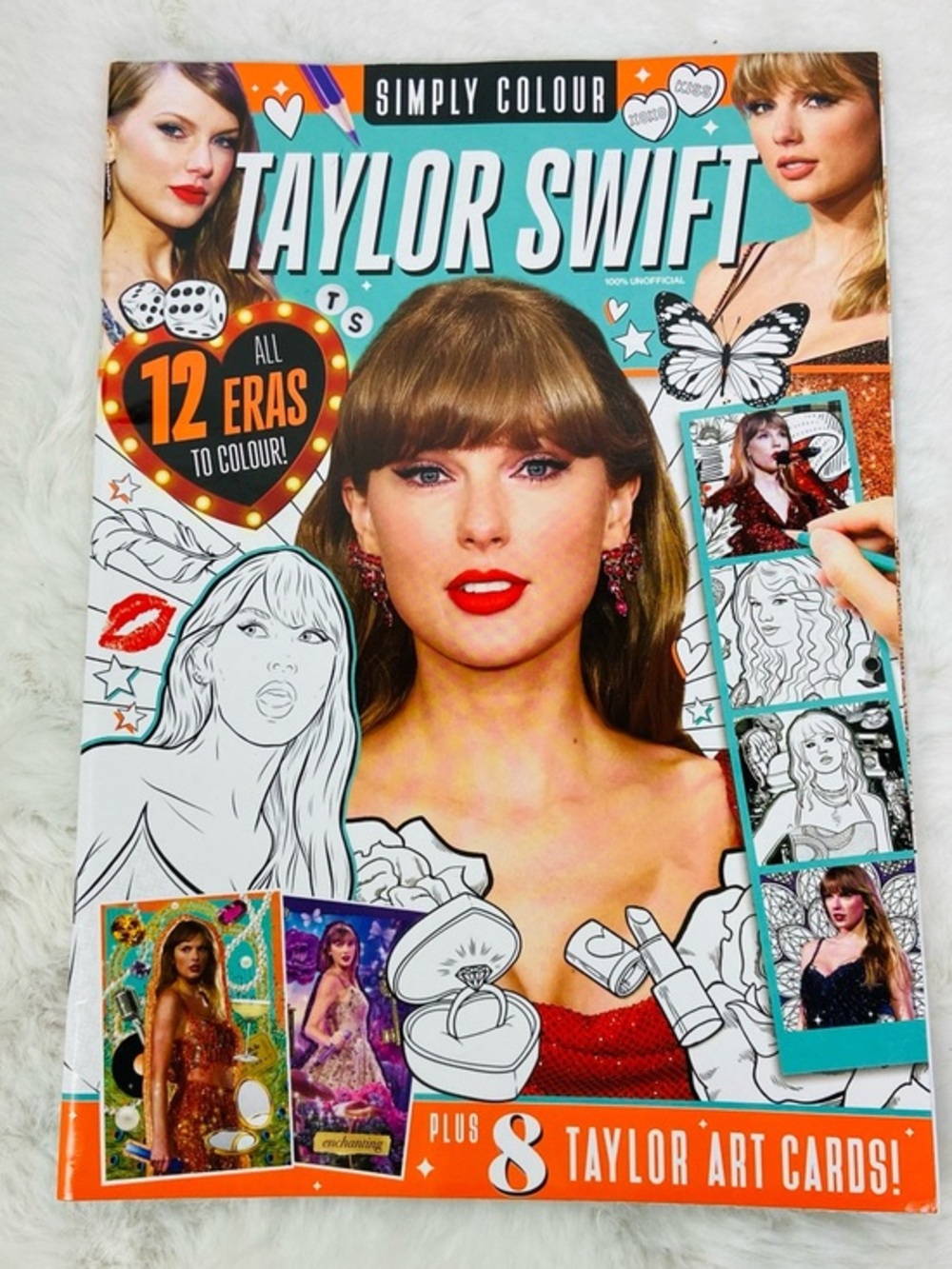Taylor Swift Coloring Book all 12 eras to color plus 8 Taylor art cards